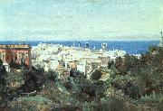 Jean-Baptiste Camille Corot View of Genoa oil painting artist